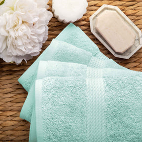 Egyptian Cotton Pile Heavyweight 2 Piece Bath Towel Set - Seafoam