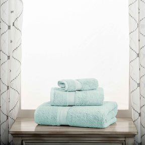 Egyptian Cotton Pile Heavyweight 3 Piece Towel Set - Seafoam