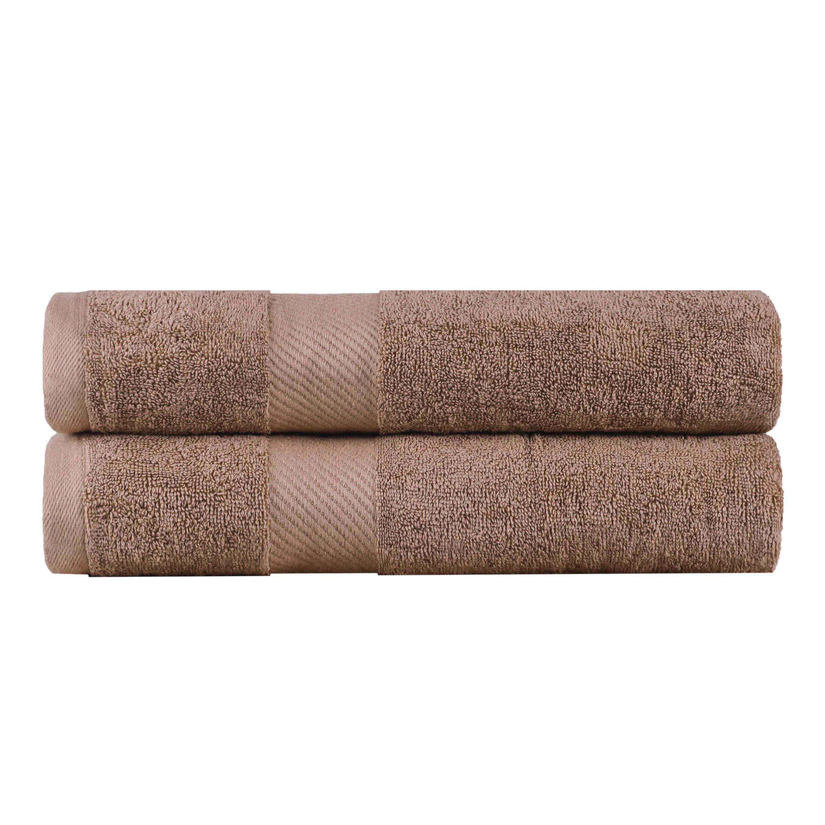 Kendell Egyptian Cotton Solid Medium Weight Bath Towel Set of 2 - Sedona