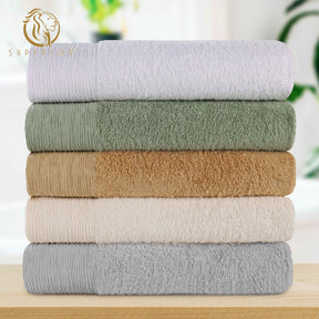 Rayon from Bamboo Eco-Friendly Fluffy Soft Solid Bath Towel Set of 3 - Bath Towel by Superior - Superior 