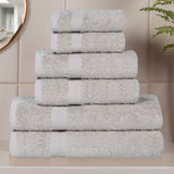 6 Piece Cotton Eco-Friendly Soft Absorbent Towel Set - Towel Set by Superior