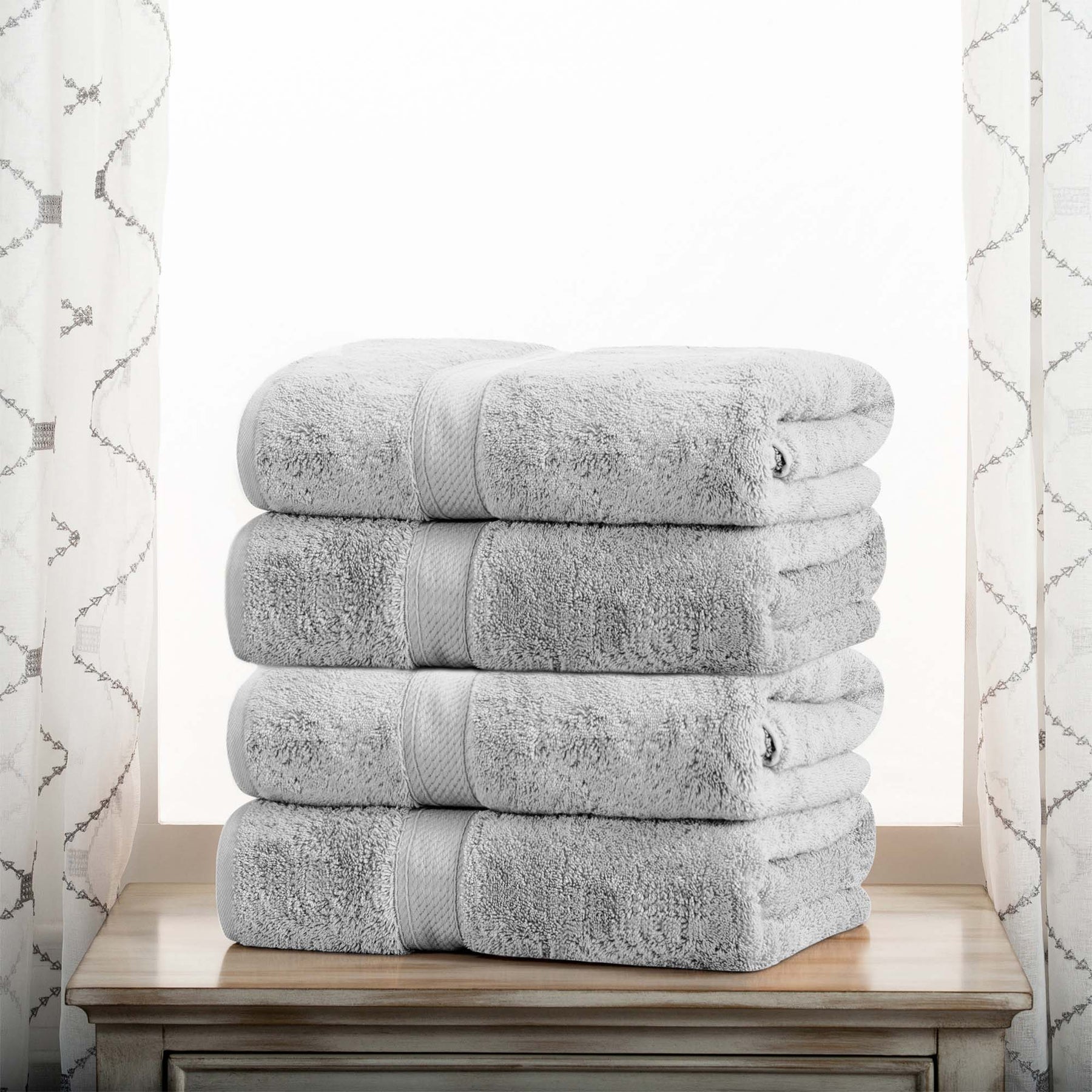 Madison Egyptian Cotton Pile Heavyweight 4 Piece Bath Towel Set