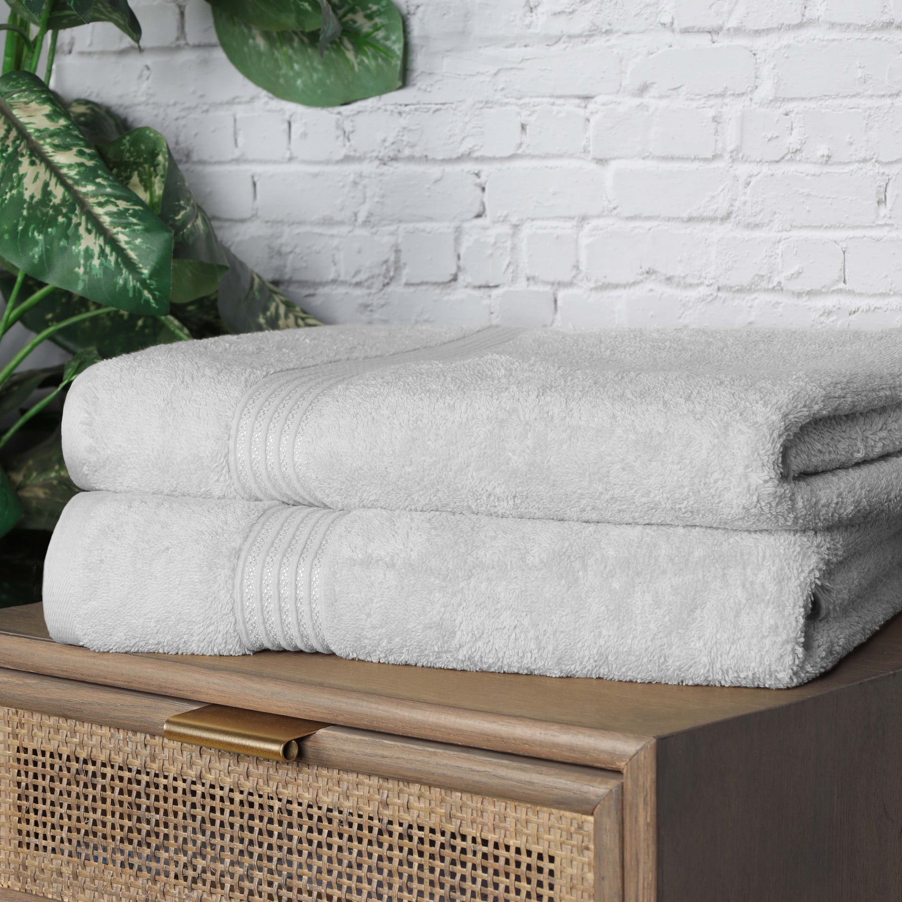 Heritage Egyptian Cotton Plush Absorbent Luxury Bath Sheet Set of 2