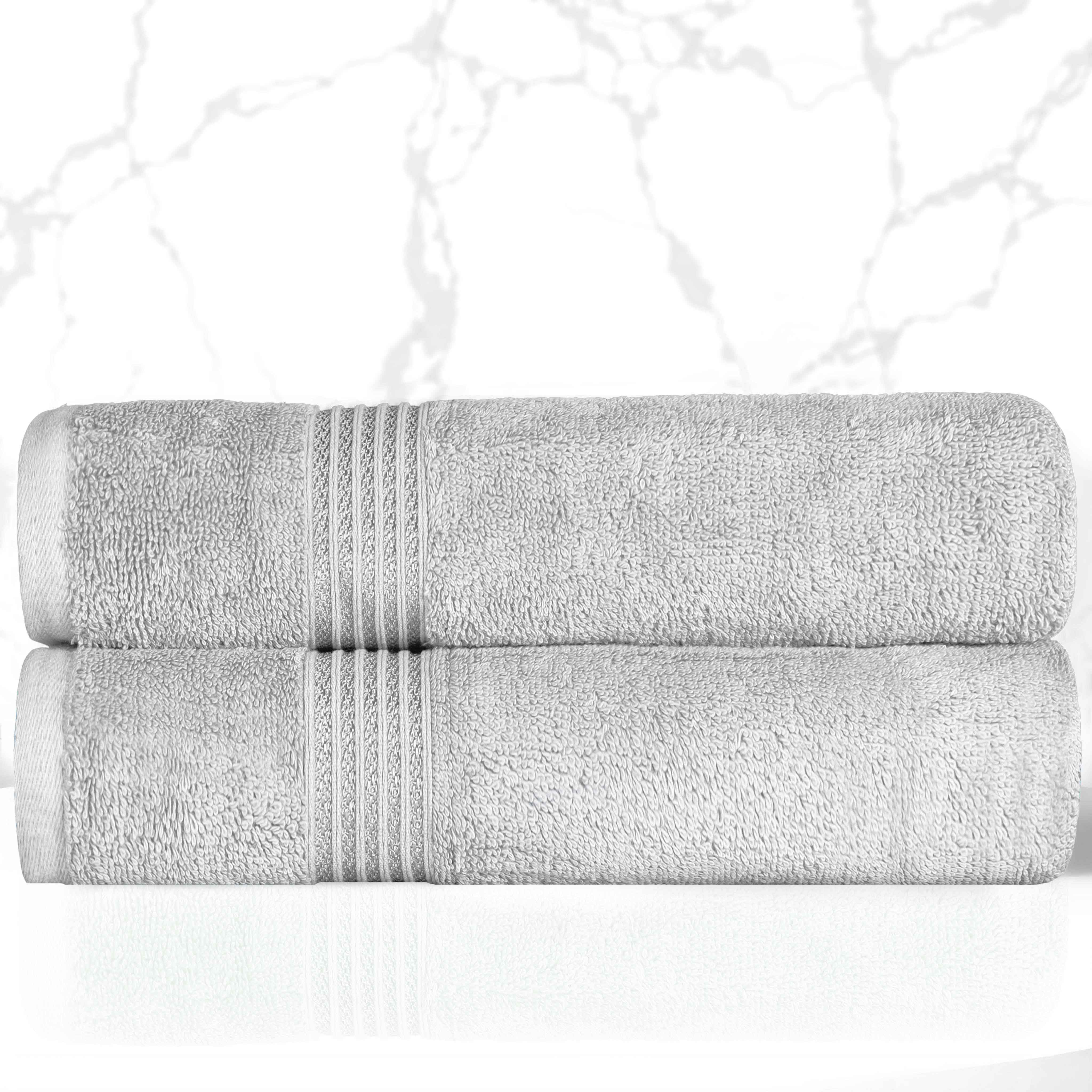 Heritage Egyptian Cotton Plush Absorbent Luxury Bath Towel Set of 2 - Bath Towel by Superior