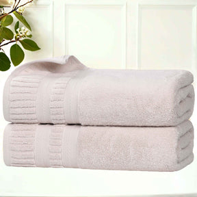 Venice Zero Twist Cotton Medium Weight Soft Bath Towels, Set of 2