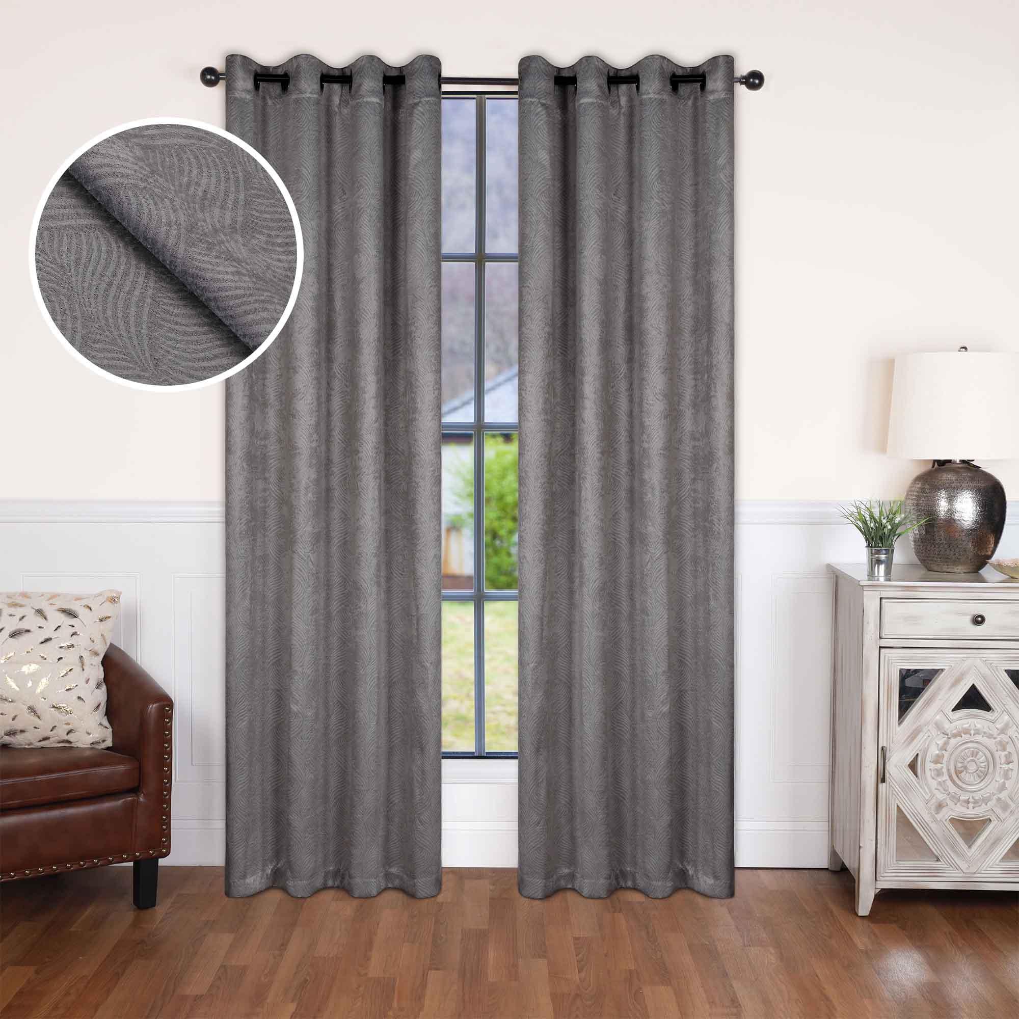 Waverly Geometric Washable Room Darkening Blackout Curtains, Set of 2 - Blackout Curtains by Superior