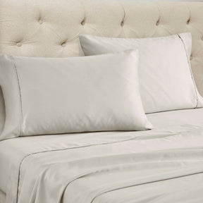 Cotton Blend Solid Deep Pocket Bed Sheet Set