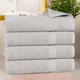 Cotton Highly Absorbent Eco-Friendly Quick Dry 4 Piece Bath Towel Set - Bath Towel by Superior