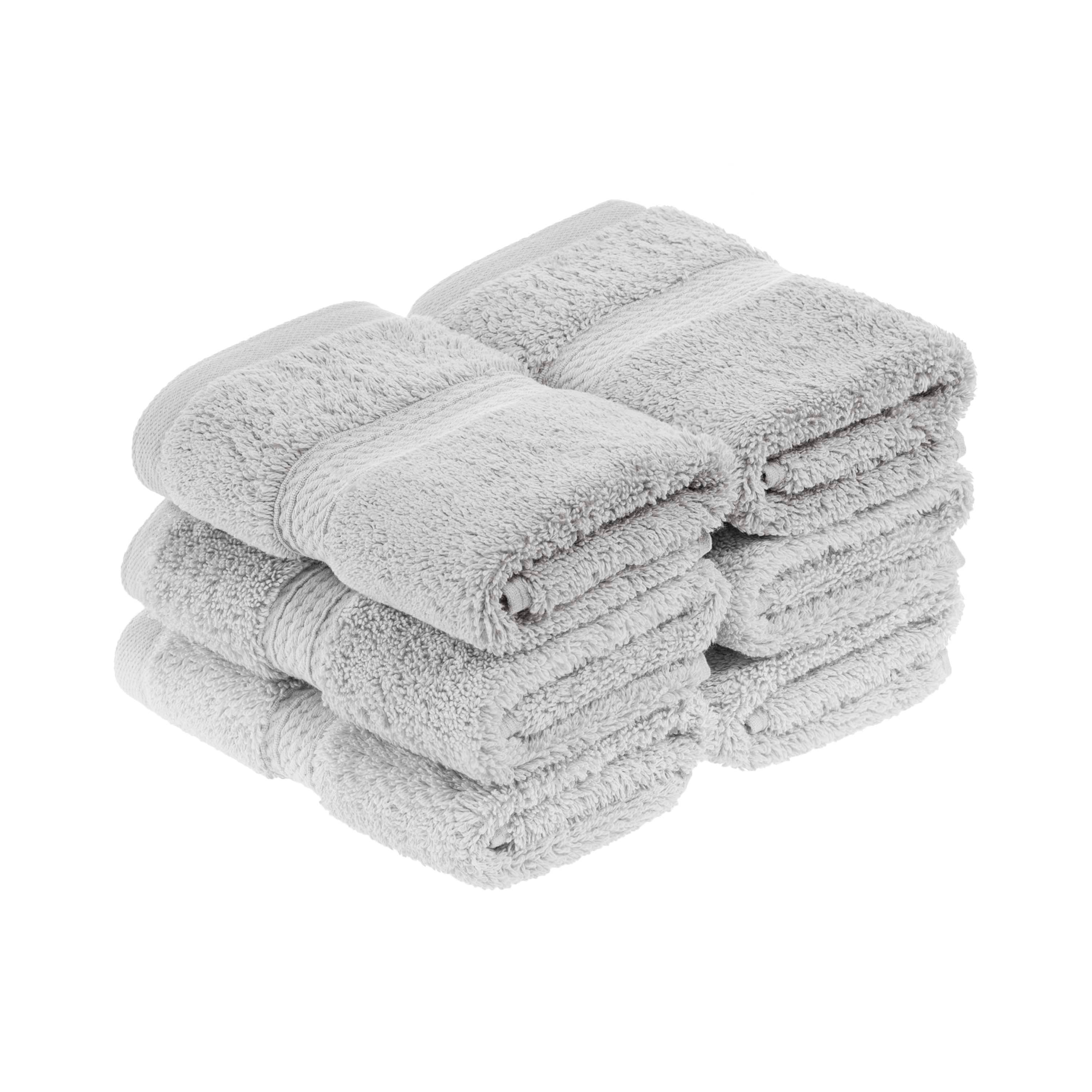 Madison Egyptian Cotton Pile Plush Heavyweight Face Towel Set of 6 - Face Towel by Superior