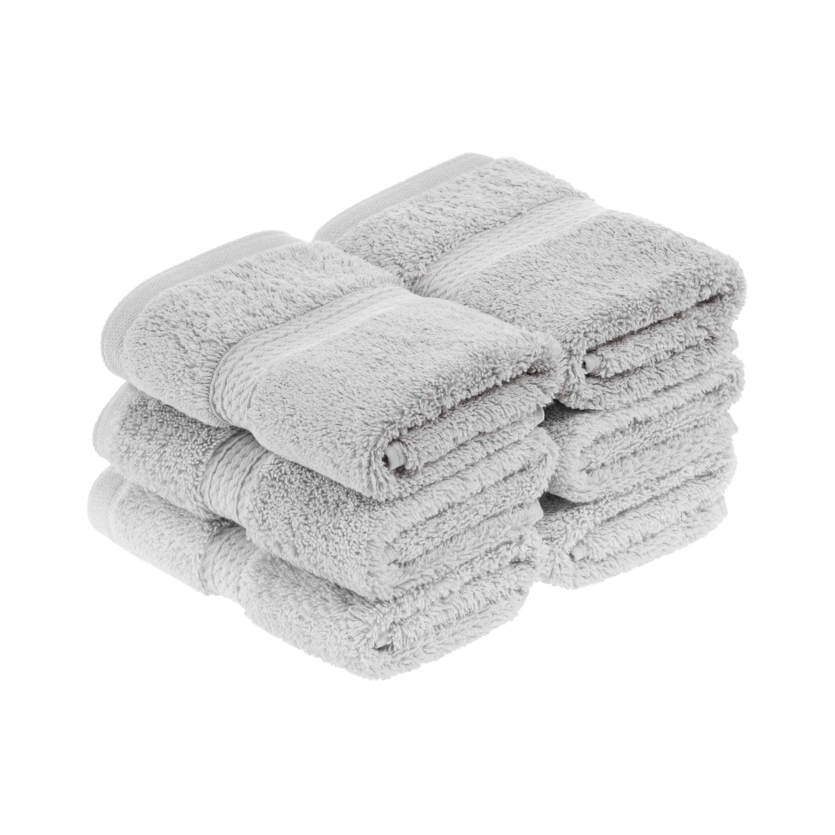 Madison Egyptian Cotton Pile Plush Heavyweight Face Towel Set of 6