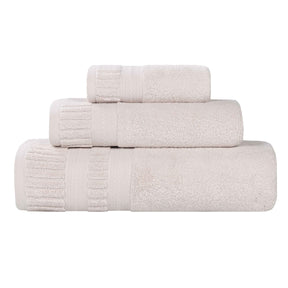 Venice Zero Twist Cotton Medium Weight Absorbent 3 Piece Towel Set