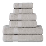 6 Piece Cotton Eco-Friendly Soft Absorbent Towel Set - Towel Set by Superior