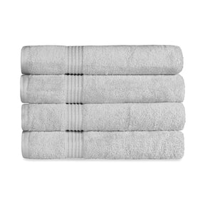 Heritage Egyptian Cotton Plush Absorbent Luxury Bath Towel Set of 4