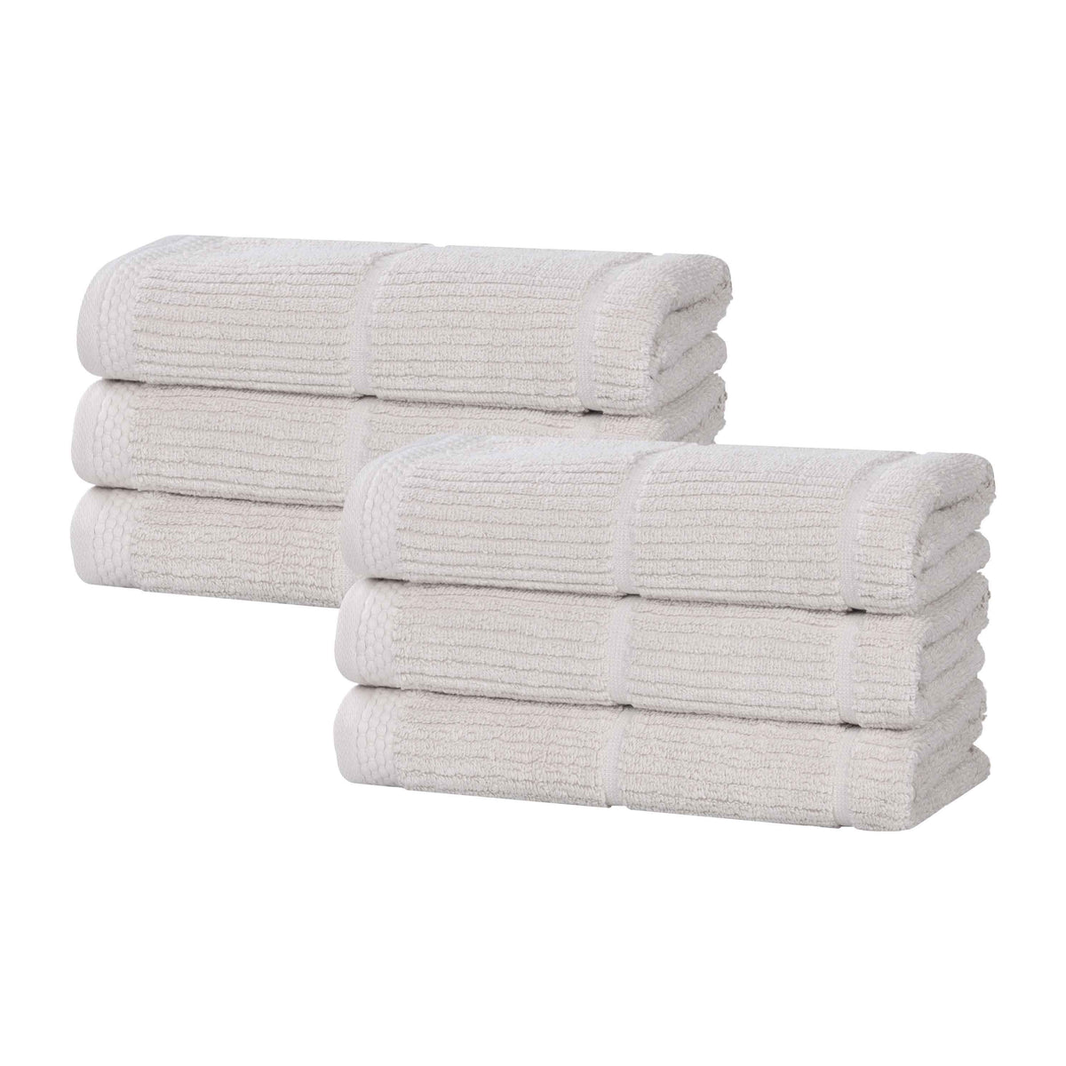 Milo Smart Twist Cotton Medium Weight Solid Hand Towels, Set of 6