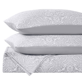 Enzy Medium Weight Floral Matelasse 3 Piece Bedspread Pillow Sham Set