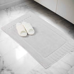 Leo Cotton Solid Modern Absorbent Heavy Washable Bath Mat Set of 2 - Bath Mats by Superior