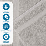 6 Piece Cotton Eco-Friendly Soft Absorbent Towel Set - Towel Set by Superior