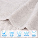 Mile Smart Twist Cotton Solid Thick Border 9 Piece Towel Set - Towel Set by Superior