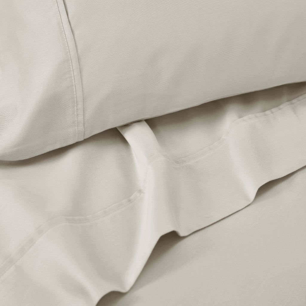 Cotton Blend Solid Pillowcases, Set of 2