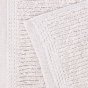 Milo Smart Twist Cotton Solid Ribbed Bath Towels, Set of 2