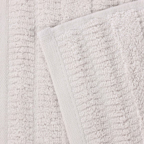 Mika Smart Twist Cotton Solid Textured Ribbed 9 Piece Towel Set