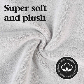 Leo Cotton Solid Modern Absorbent Heavy Washable Bath Mat Set of 2