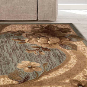 Rinceau Traditional Oversized Floral Border Indoor Area Rug or Runner - Rugs by Superior - Superior 