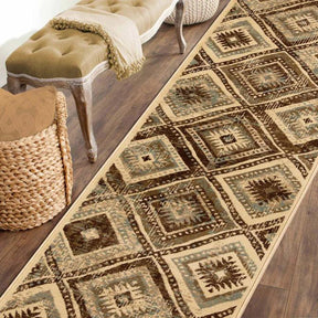 Losange Farmhouse Southwestern Diamonds Indoor Area Rug or Runner - Rugs by Superior - Superior 