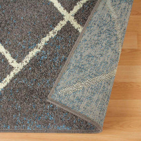 Lattice Geometric Diamonds Indoor Area Rug Or Runner Or Door Mat - by Superior - Superior 