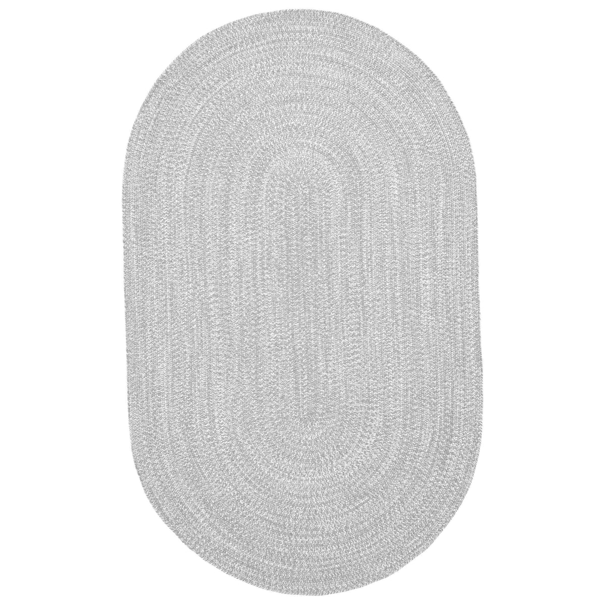 Reversible Braided Eco-Friendly Area Rug Indoor Outdoor Rugs -
Slate-White