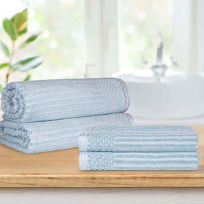 Soho Ribbed Cotton Absorbent 2 Piece Bath Sheet Towel Set