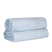 Soho Ribbed Cotton Absorbent 2 Piece Bath Sheet Towel Set