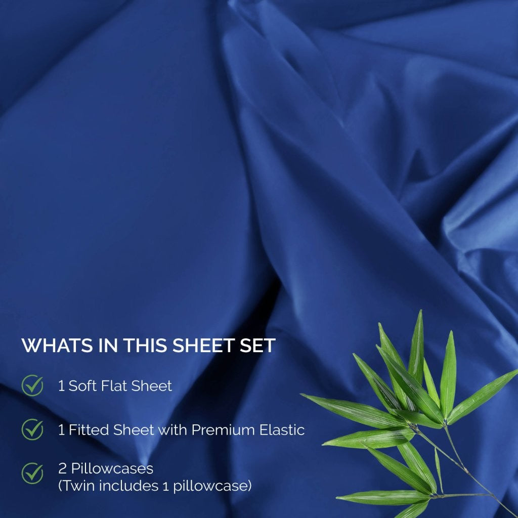 Rayon From Bamboo 300 Thread Count Solid Deep Pocket Sheet Set