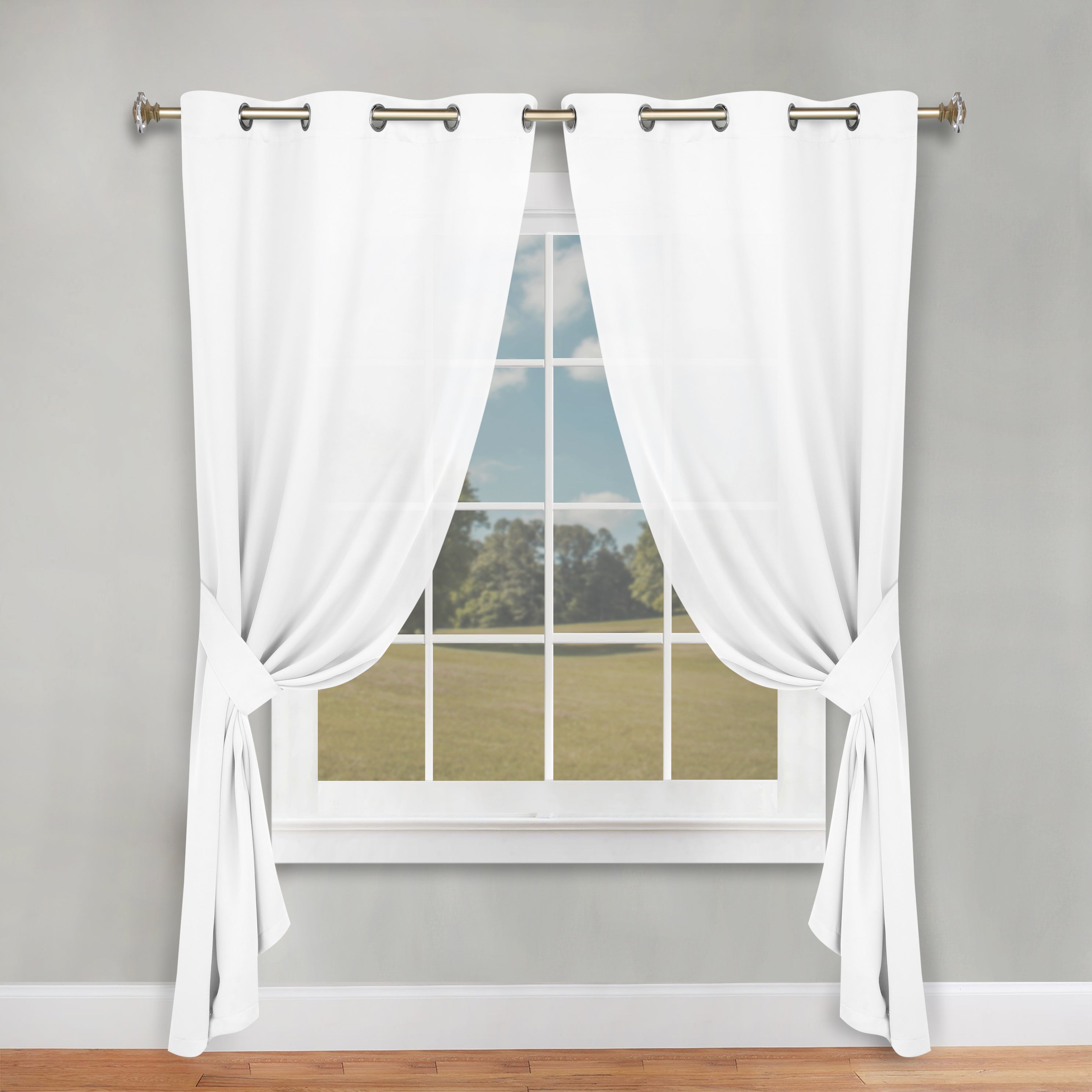 Classic Modern Solid Room Darkening Blackout Curtain Panels, Set of 2 - Blackout Curtains by Superior