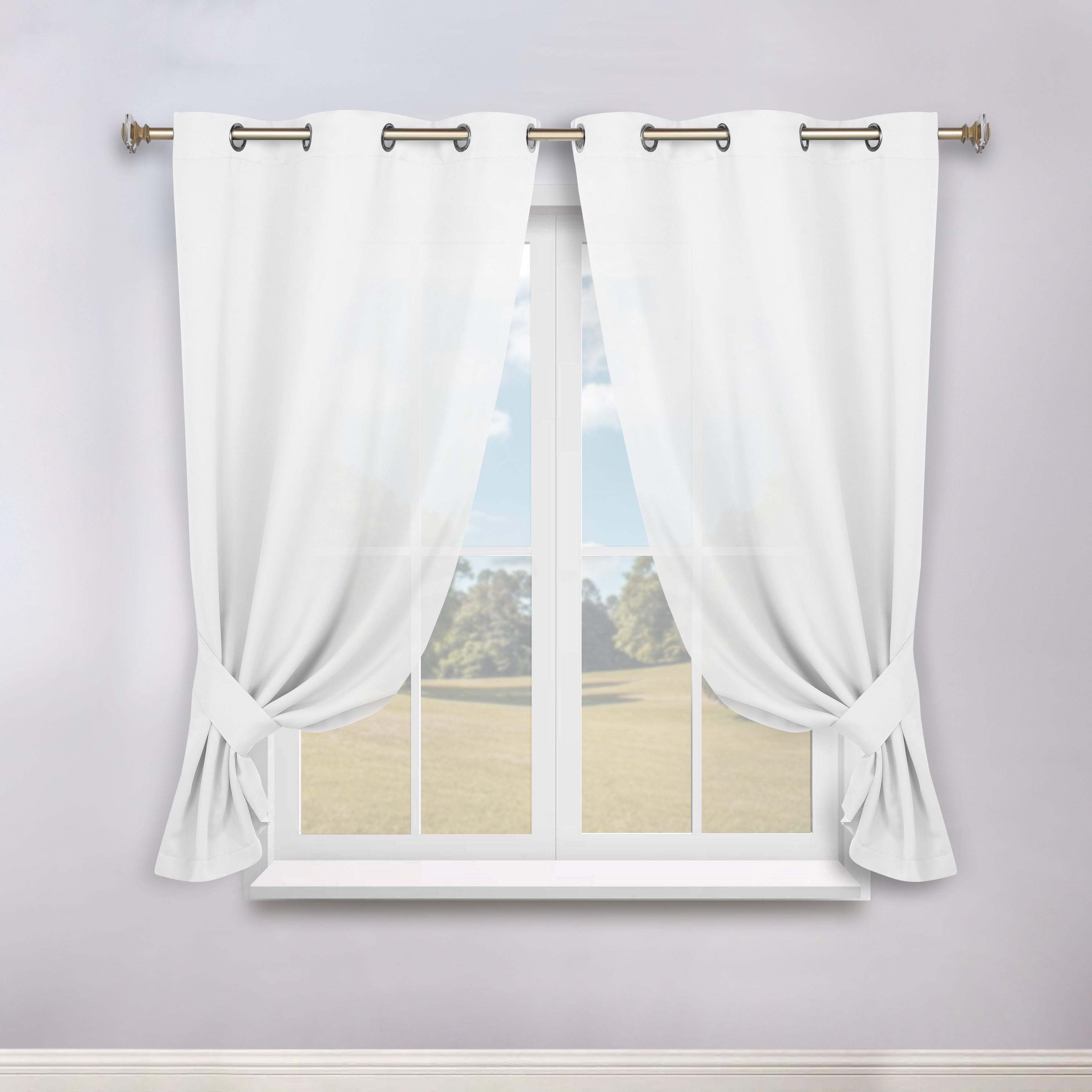 Classic Modern Solid Room Darkening Blackout Curtain Panels, Set of 2 - Blackout Curtains by Superior