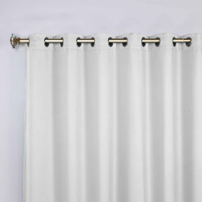 Classic Modern Solid Room Darkening Blackout Curtain Panels, Set of 2 - SnowWhite