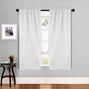 Zuri Textured Waves Room Darkening Blackout Curtains, Set of 2