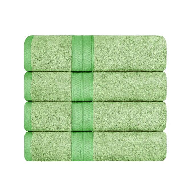 Ultra-Soft Rayon from Bamboo Cotton Blend 4 Piece Bath Towel Set - Bath Towel by Superior - Superior 