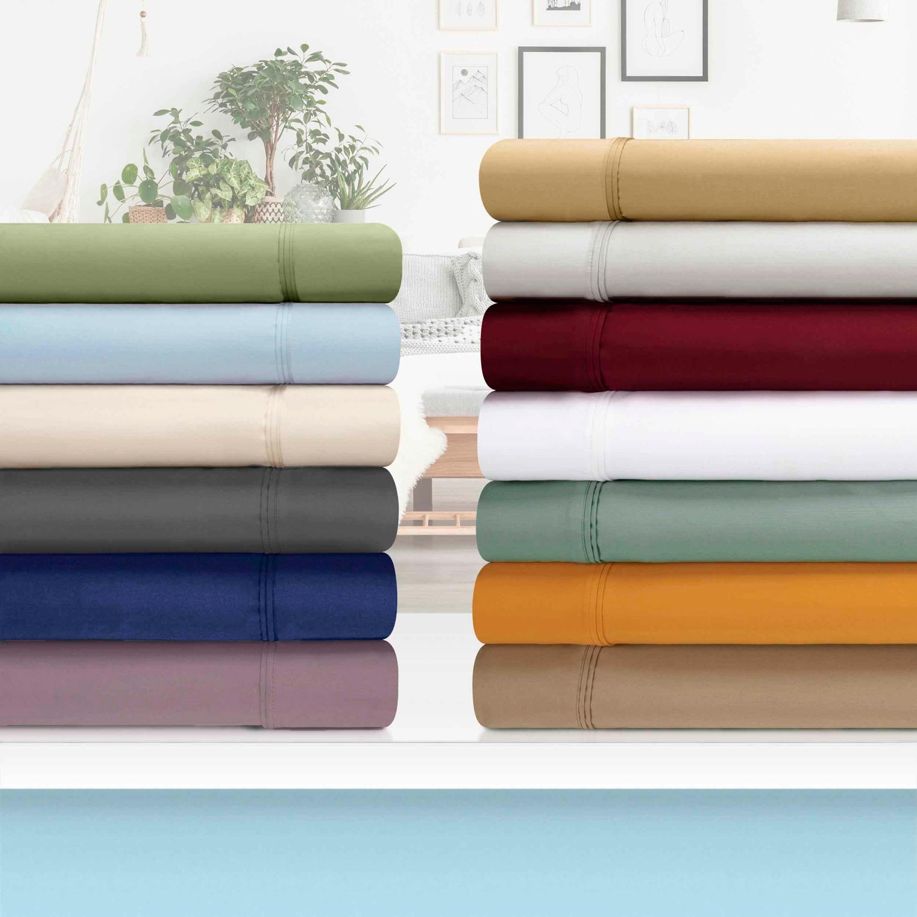 1200 Thread Count Egyptian Cotton 2 Piece Pillowcase Set - Pillowcases by Superior - Superior 