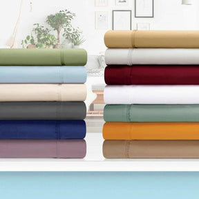 Egyptian Cotton 1200 Thread Count Eco-Friendly Solid Sheet Set - Sheet Set by Superior - Superior 