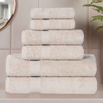 6 Piece Cotton Eco-Friendly Soft Absorbent Towel Set - Towel Set by Superior