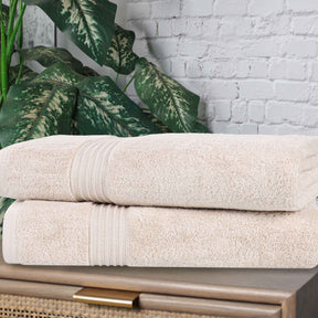 Heritage Egyptian Cotton Plush Absorbent Luxury Bath Sheet Set of 2