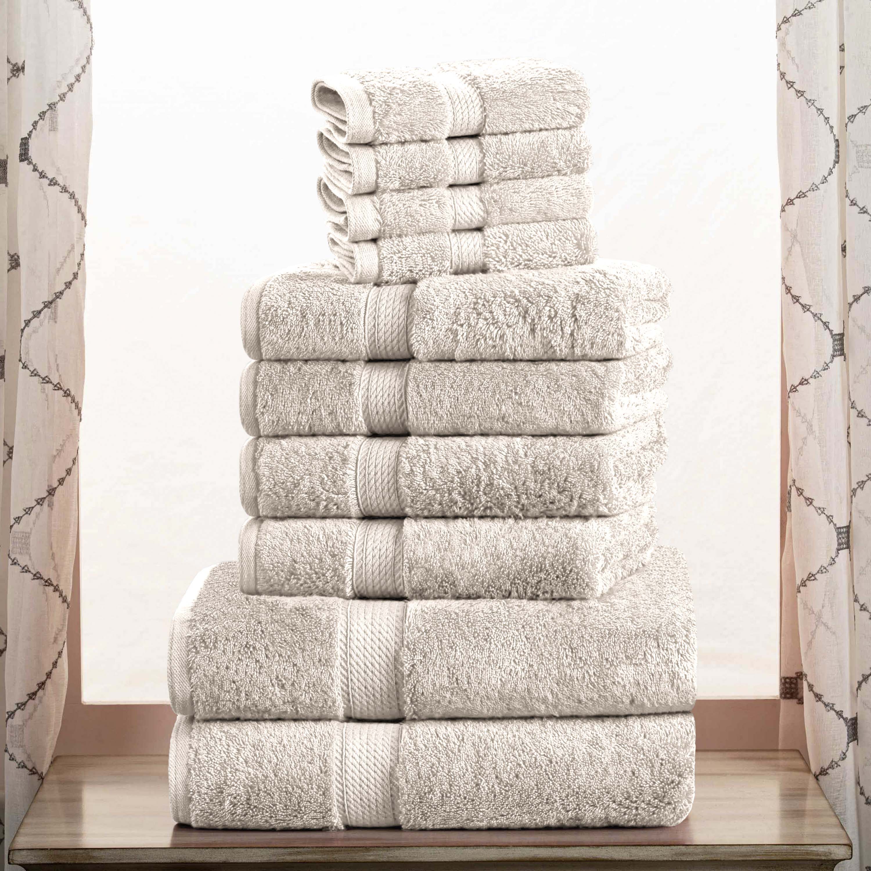 Madison Egyptian Cotton Pile Plush Heavyweight 10 Piece Towel Set - Towel Set by Superior