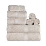 Madison Egyptian Cotton Pile Plush Heavyweight 8 Piece Towel Set - Towel Set by Superior