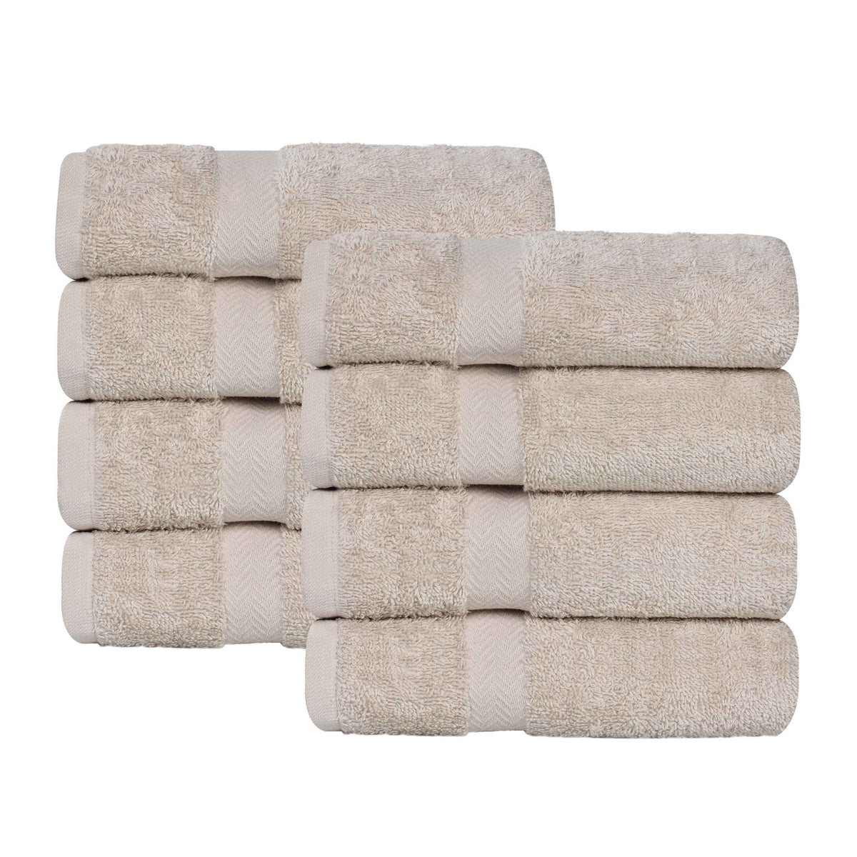 Eco-Friendly Cotton 8 Piece Hand Towel Set