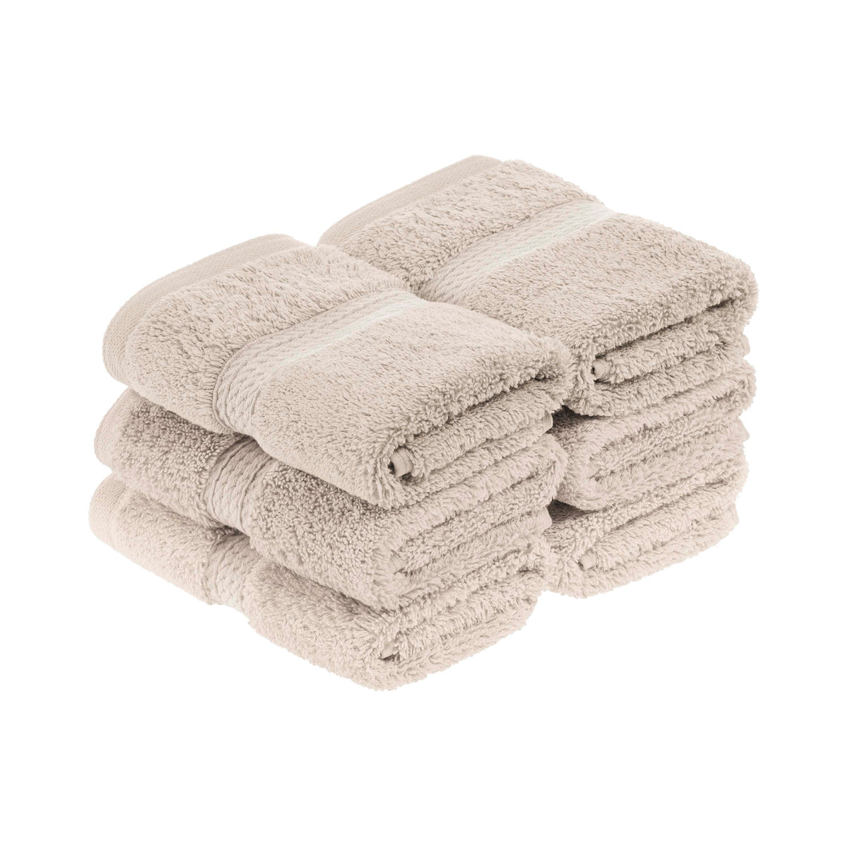 Madison Egyptian Cotton Pile Plush Heavyweight Face Towel Set of 6