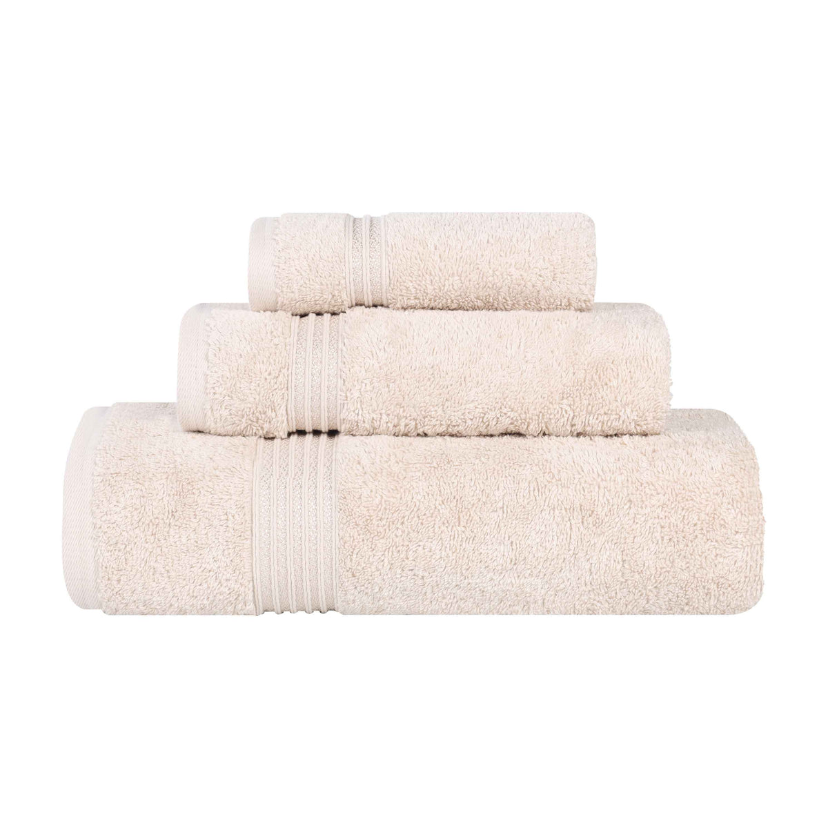 Heritage Egyptian Cotton Plush 3 Piece Absorbent Luxury Towel Set