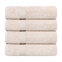 Heritage Egyptian Cotton Plush Absorbent Luxury Bath Towel Set of 4