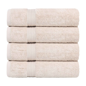 Heritage Egyptian Cotton Plush Absorbent Luxury Bath Towel Set of 4