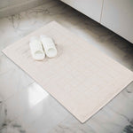 Nora Cotton Solid Absorbent Thick Checkered Washable Bath Mat Set of 2 - Bath Mats by Superior